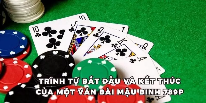 Trình tự bắt đầu và kết thúc của một ván bài mậu binh tại 789P